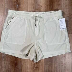 NEW Athleta Shorts Womens Size‎ 24 Green Farallon Heathered Organic Cotton UPF